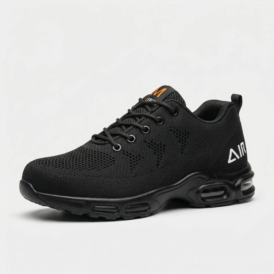 Nexorun - Zapato de seguridad ligero con cordones, color negro.