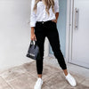 Pantalones ajustados elásticos para mujer