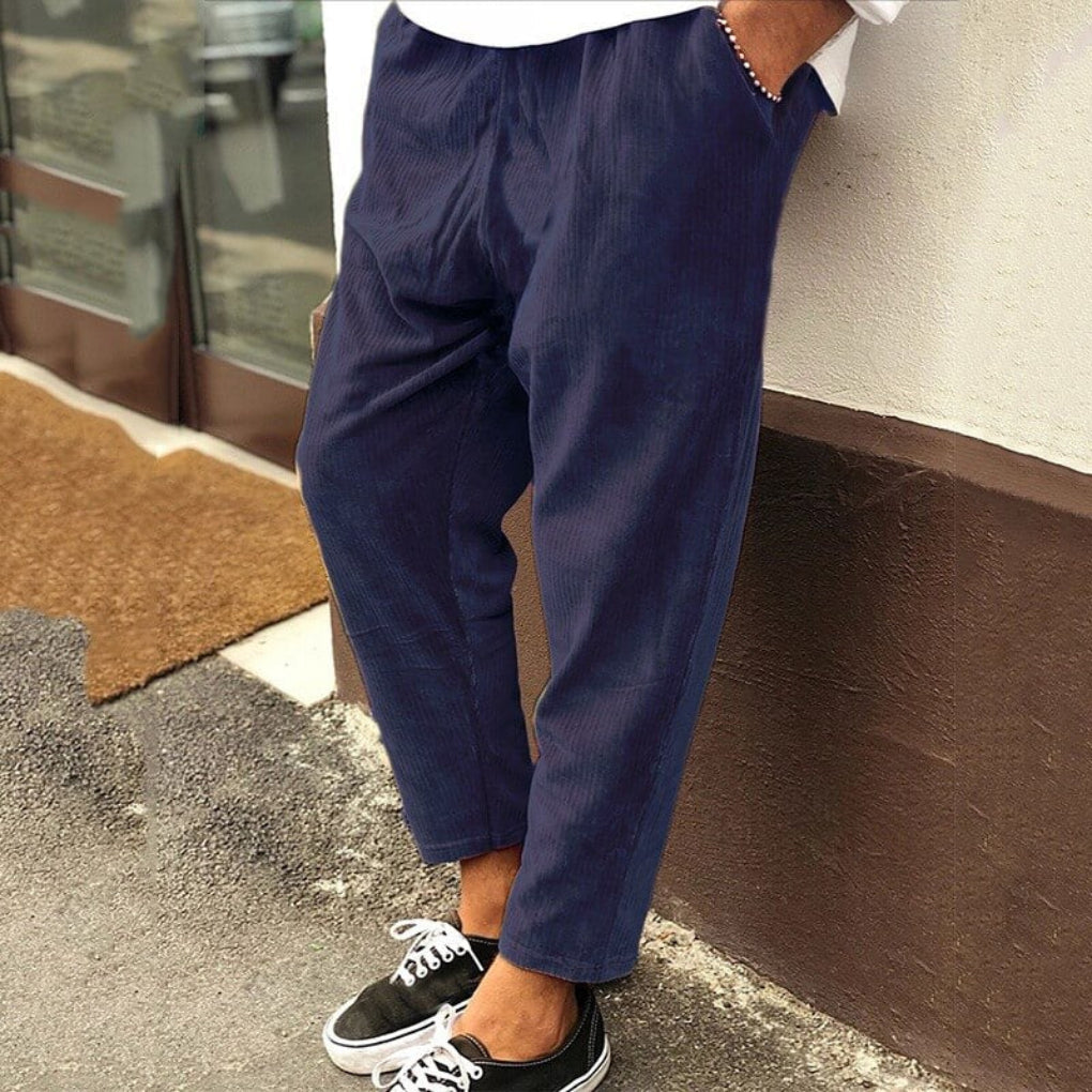 Pantalones Relajados de Corduroy para Hombre