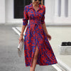 Vestido midi de corte en A con cinturilla ajustable y tejido transpirable