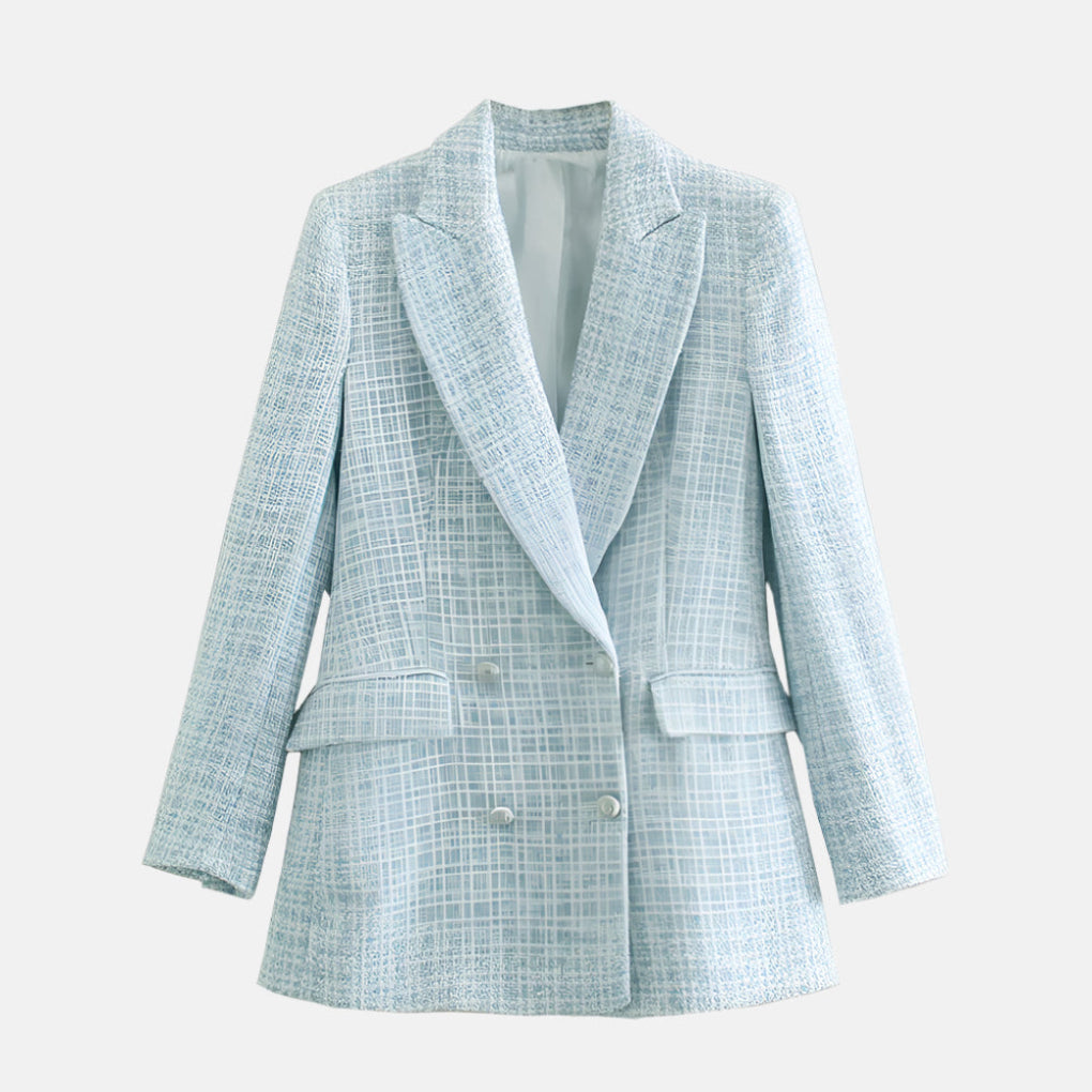 Blazer de Tweed Elegante para Mujeres