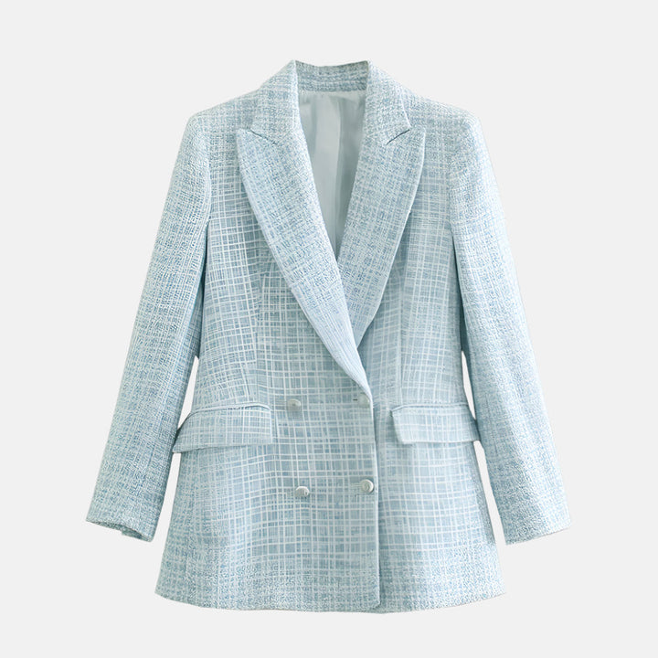 Elegante blazer de tweed para mujer: sofisticación atemporal para cualquier ocasión