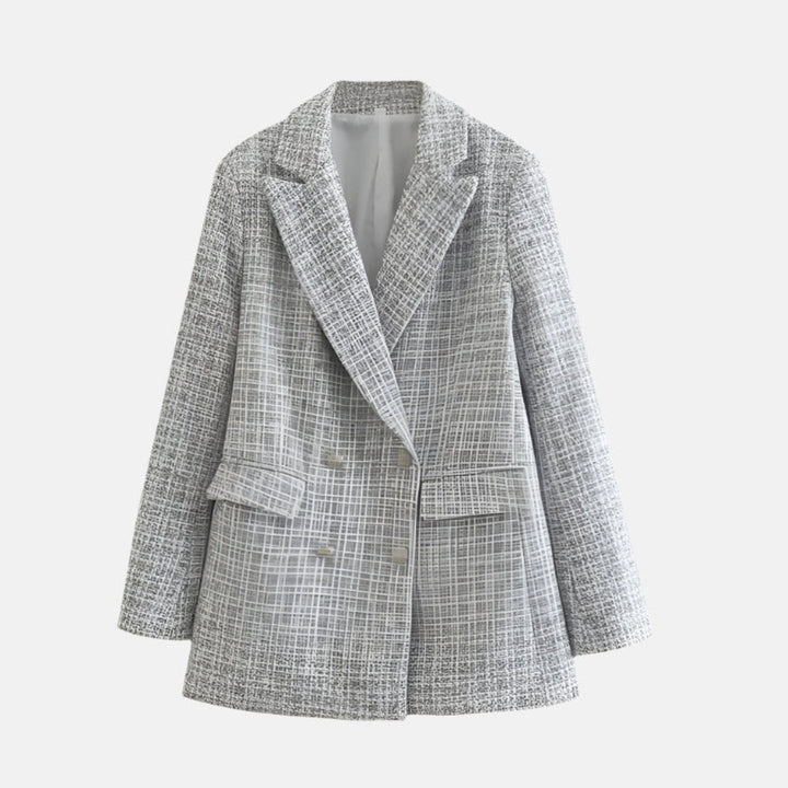 Blazer de Tweed Elegante para Mujeres