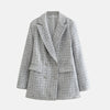 Elegante blazer de tweed para mujer: sofisticación atemporal para cualquier ocasión