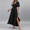 Vestido Maxi Elegante de Cuello en V para Mujeres
