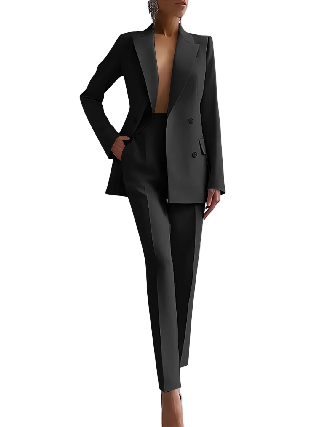 Conjunto Blazer Elegante de Dos Piezas para Mujeres