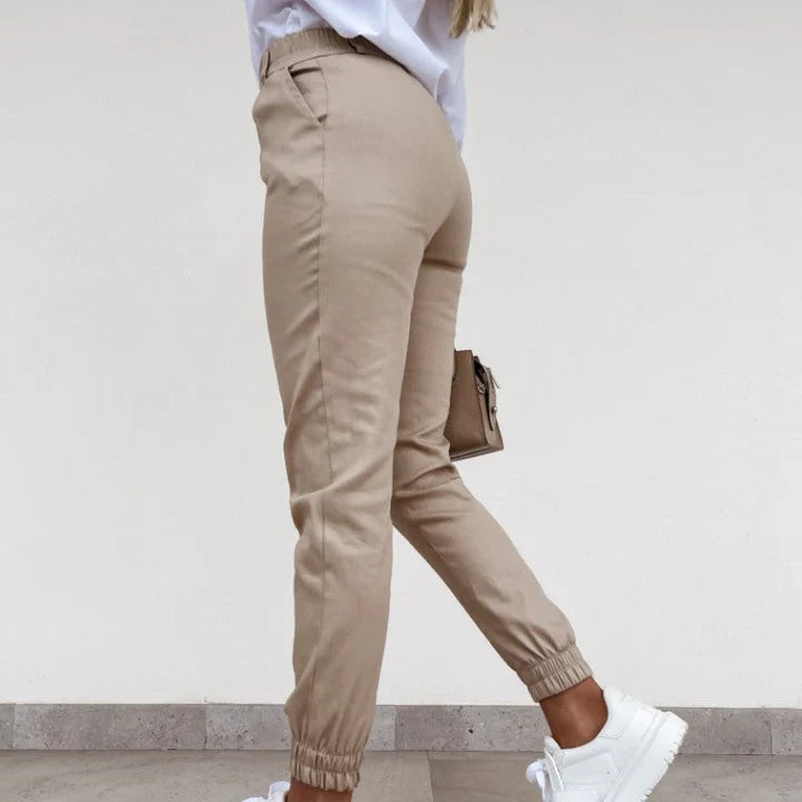 Pantalones ajustados elásticos para mujer