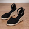 Sandalias de cuña con plataforma para mujer