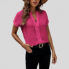 Blusa Elegante con Cuello en V Encanto Timeless para Mujeres