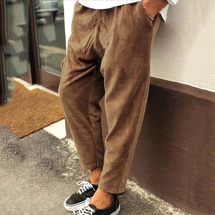 Pantalones Relajados de Corduroy para Hombre