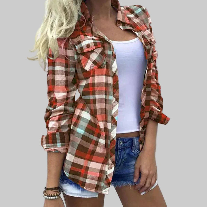 Blusa de Mujer con Diseño de Cuadro Timeless