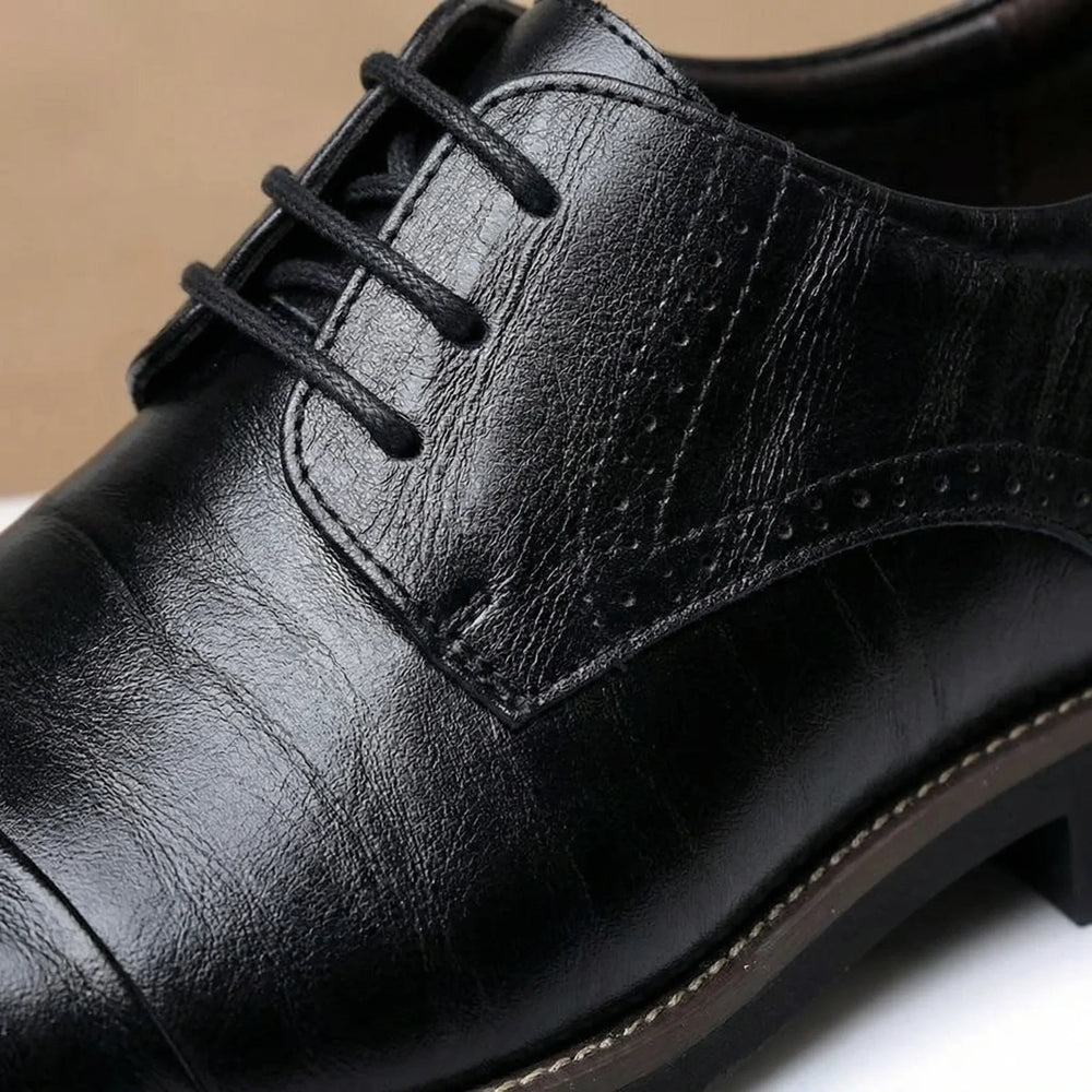 Oxavio - Zapatos Oxford de vestir con cordones para hombre