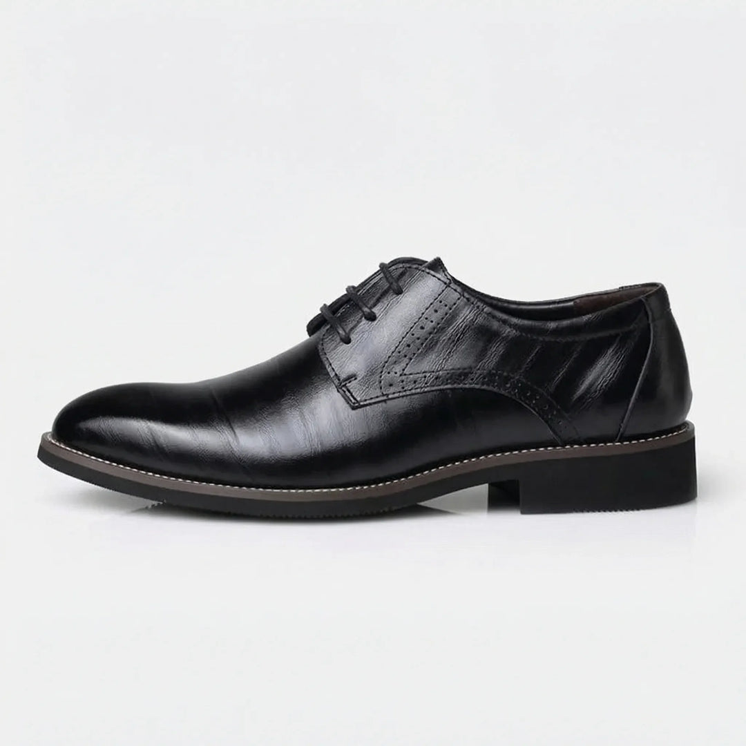 Oxavio - Zapatos Oxford de vestir con cordones para hombre