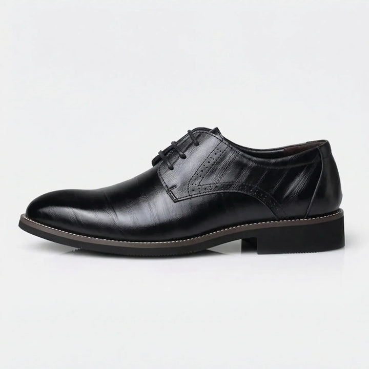 Oxavio - Zapatos Oxford de vestir con cordones para hombre