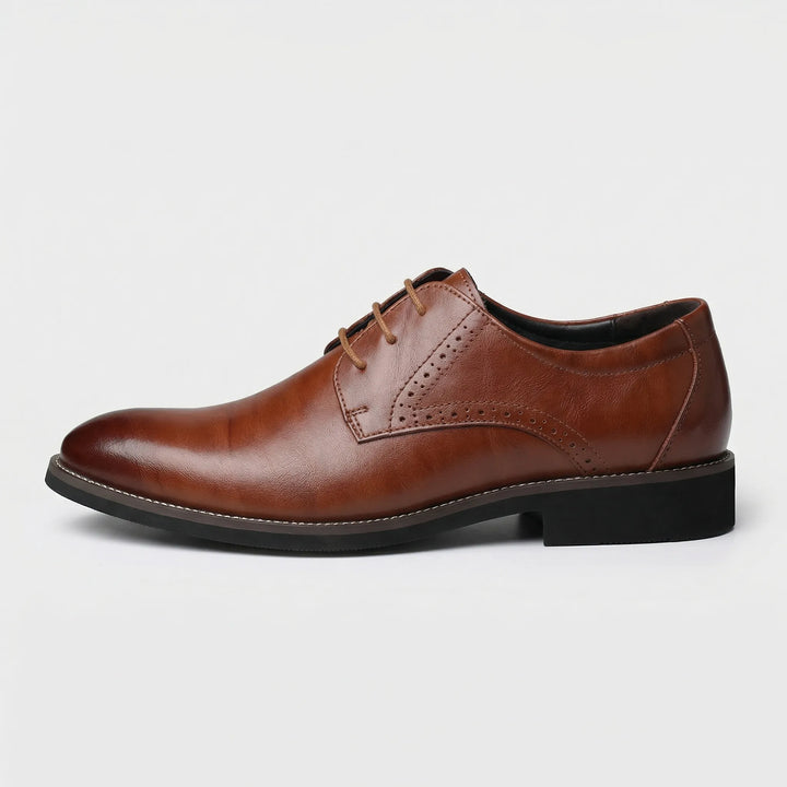 Oxavio - Zapatos Oxford de vestir con cordones para hombre