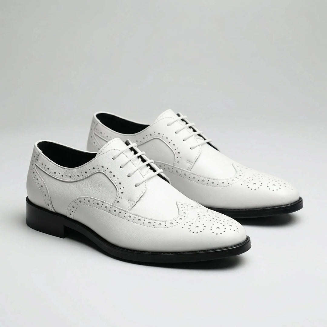 Oxbroque - Zapato de vestir Oxford clásico tipo brogue