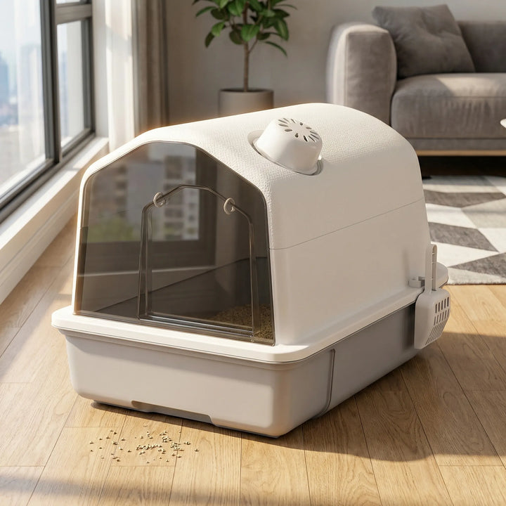 Pawvault - Arenero XL para gatos totalmente cerrado