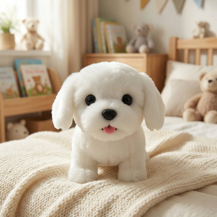 Pawzlee - Cachorro de juguete interactivo y esponjoso