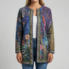 Cardigan Floral Abierto Impreso para Mujeres