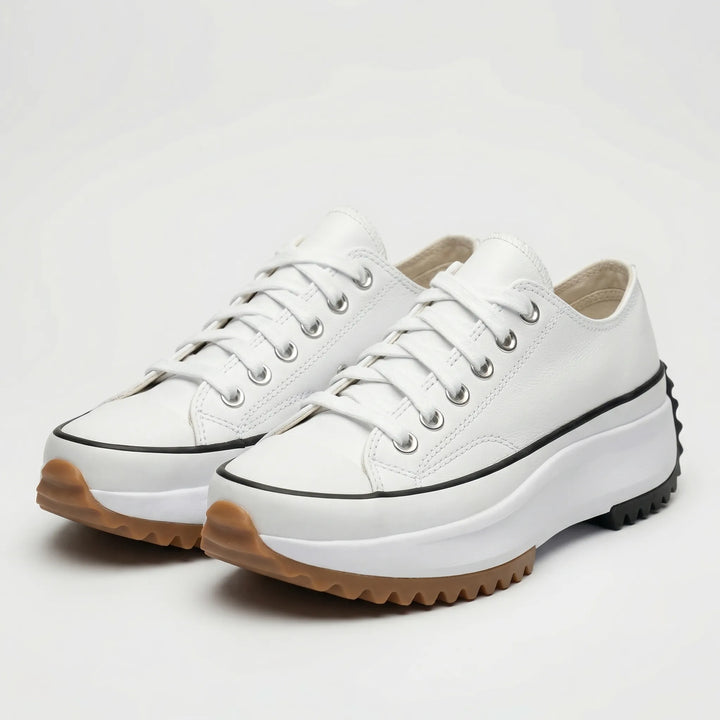 Platavy - Zapatillas deportivas con plataforma y cordones para mujer