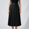 Falda Casual Midi Plisada para Mujeres