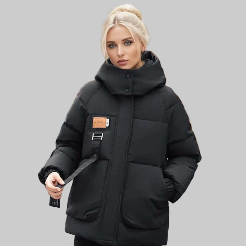 Chaqueta Acolchada con Capucha para Mujeres