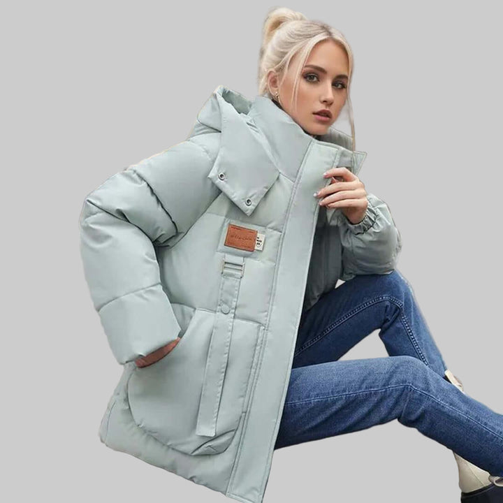 Chaqueta Acolchada con Capucha para Mujeres