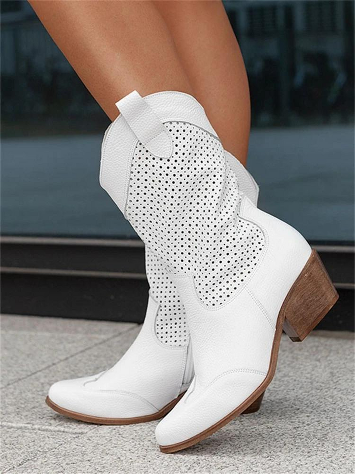 Botas vaqueras de media caña para mujer