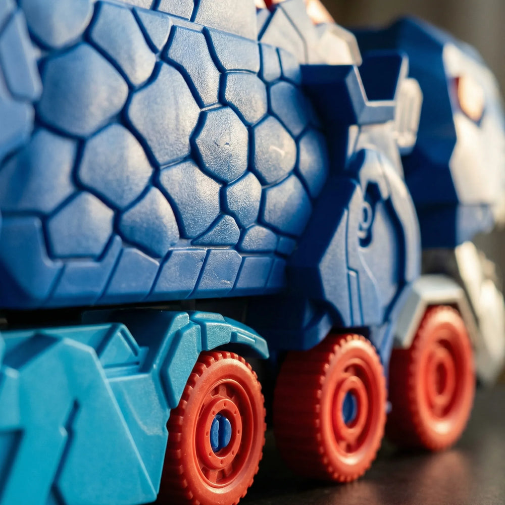 Rexlaunch - Juguete de transporte de dinosaurios transformable