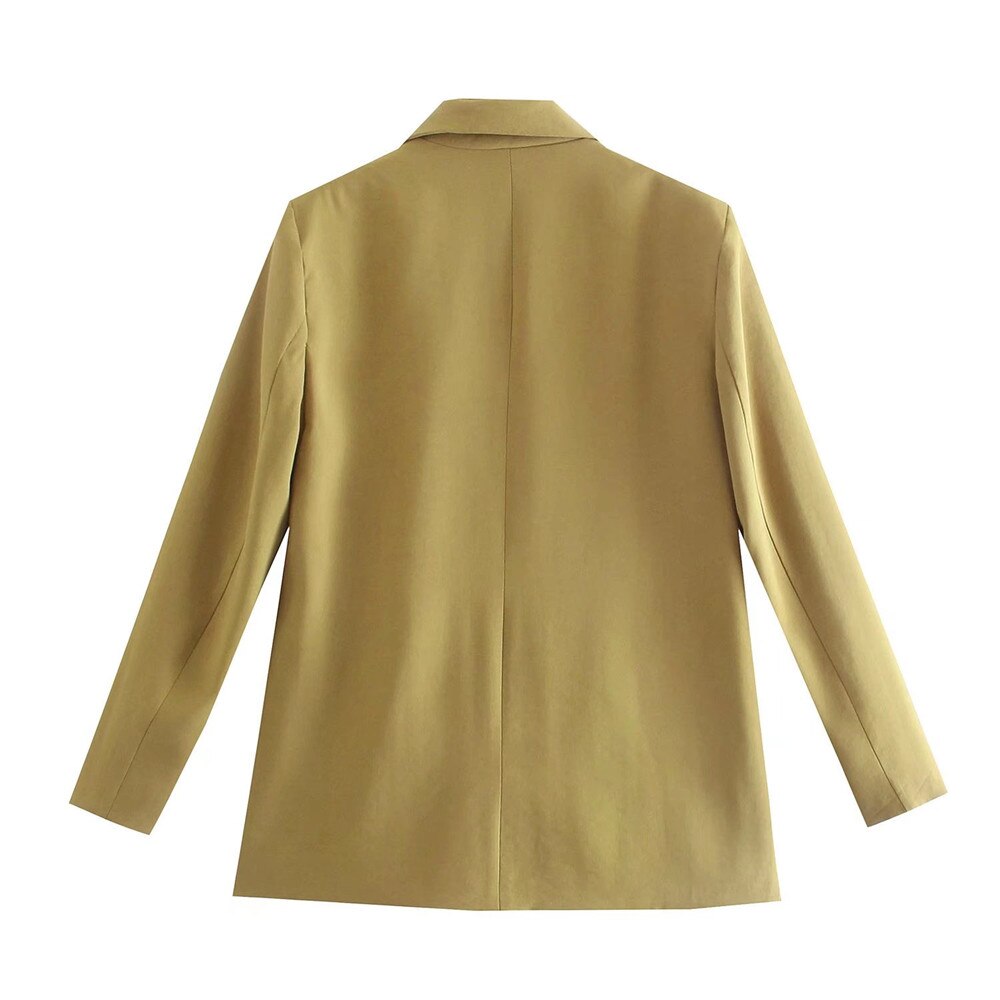 Elegante chaqueta de doble botonadura para mujer