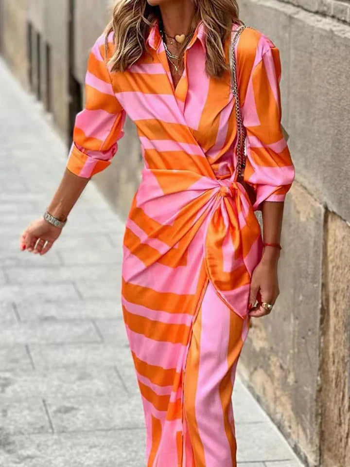 Un vestido veraniego alegre, lleno de color y encanto