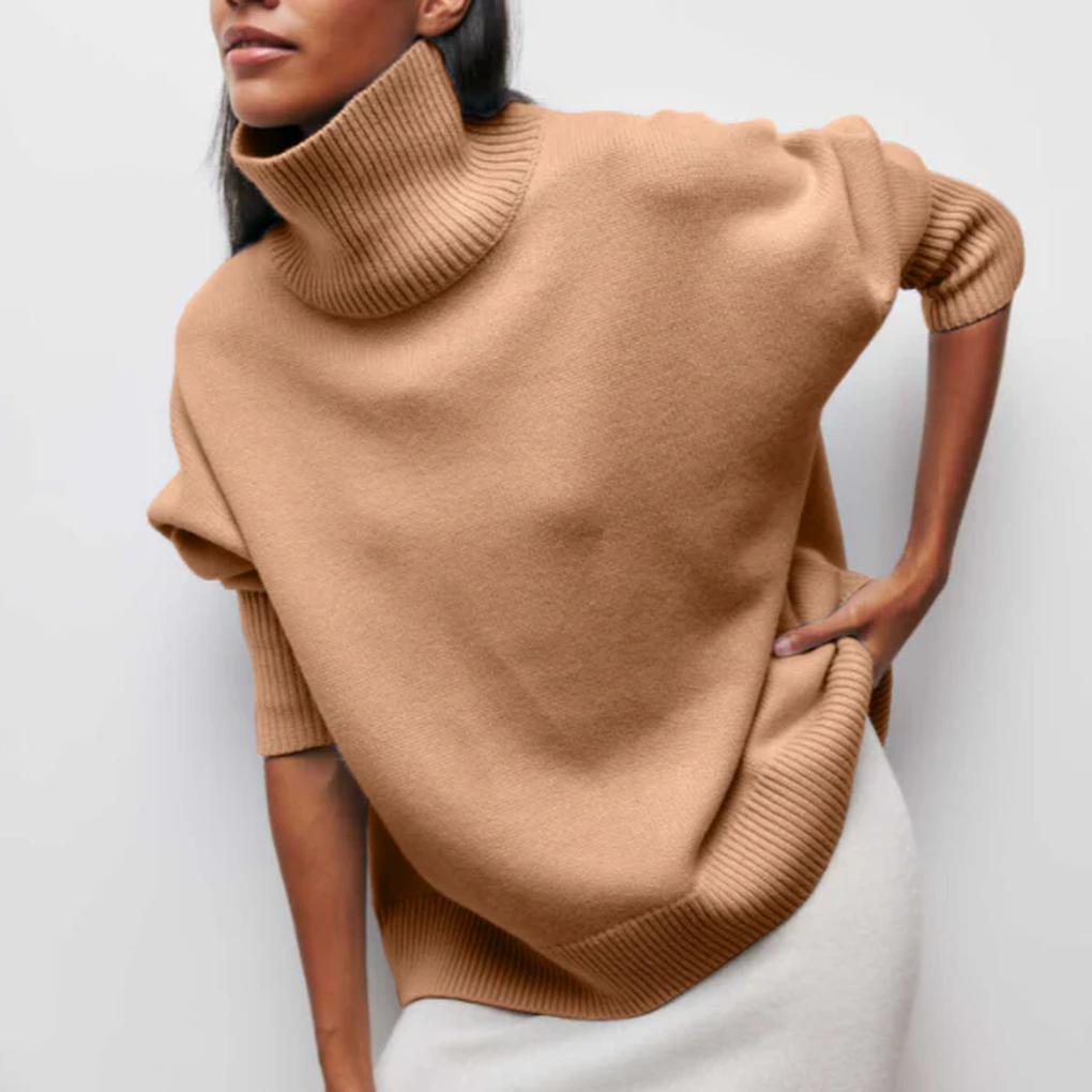 Suéter de Cuello Alto para Mujeres – Básico de Invierno
