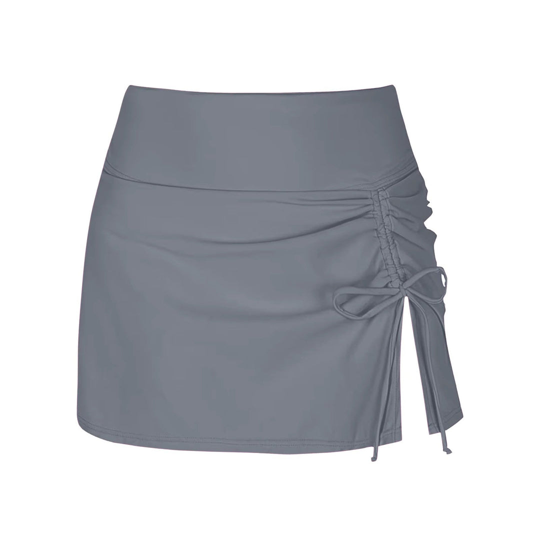 Falda de baño de cintura alta para mujer