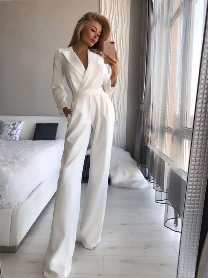 Elegante mono de manga larga para un look sofisticado