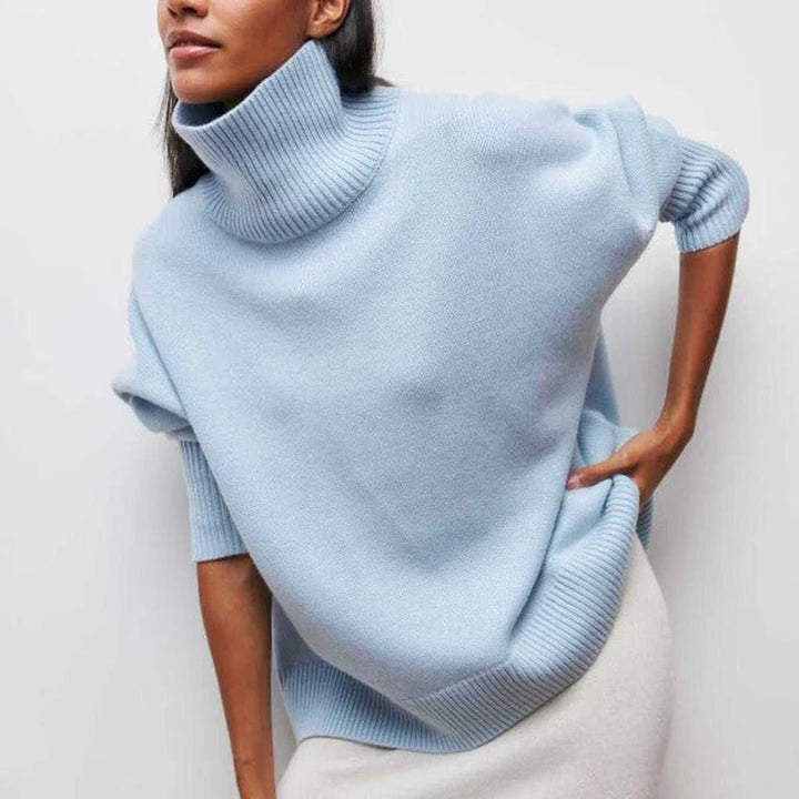 Suéter de Cuello Alto para Mujeres – Básico de Invierno