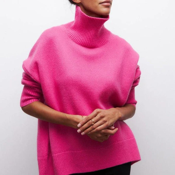 Suéter de Cuello Alto para Mujeres – Básico de Invierno