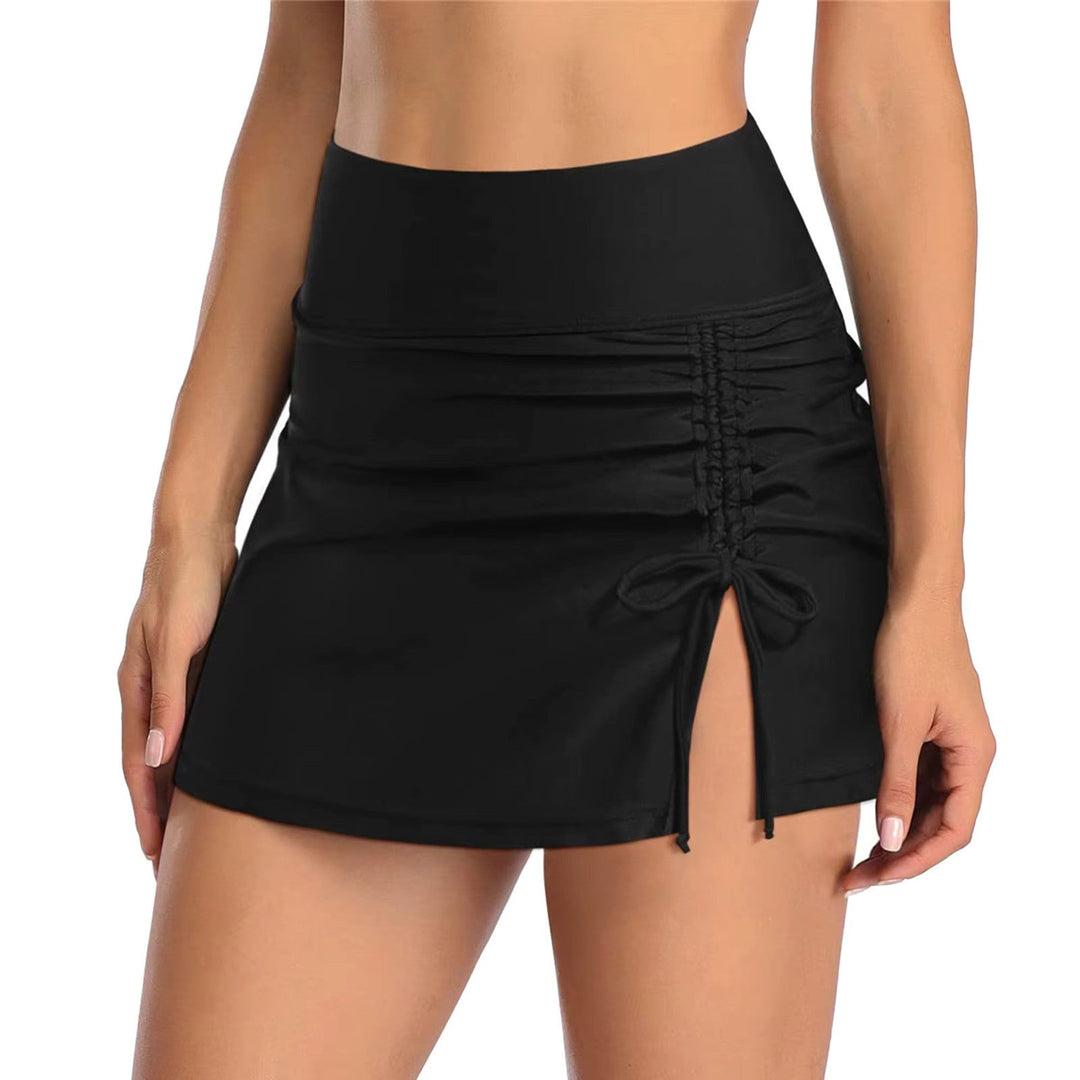 Falda de baño de cintura alta para mujer