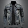 Bolsillos de Pecho - Chaqueta de Denim Clásica para Hombres