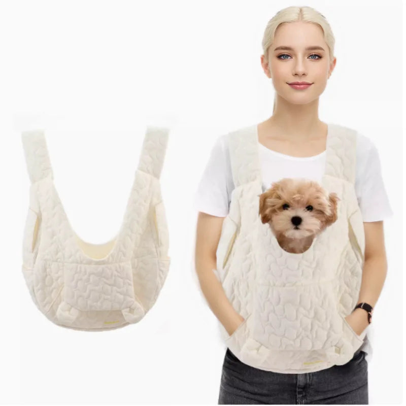Mochila de transporte para perros pequeños, vista posterior