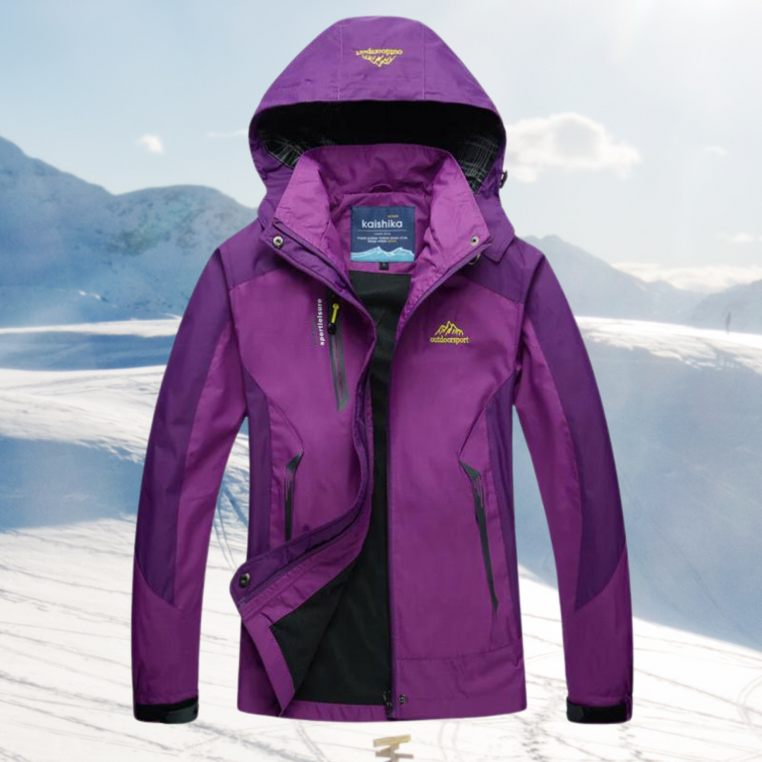 Chaqueta de exterior para mujer, resistente al viento y al agua