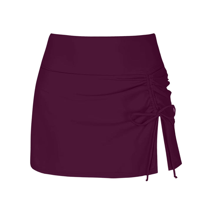 Falda de baño de cintura alta para mujer