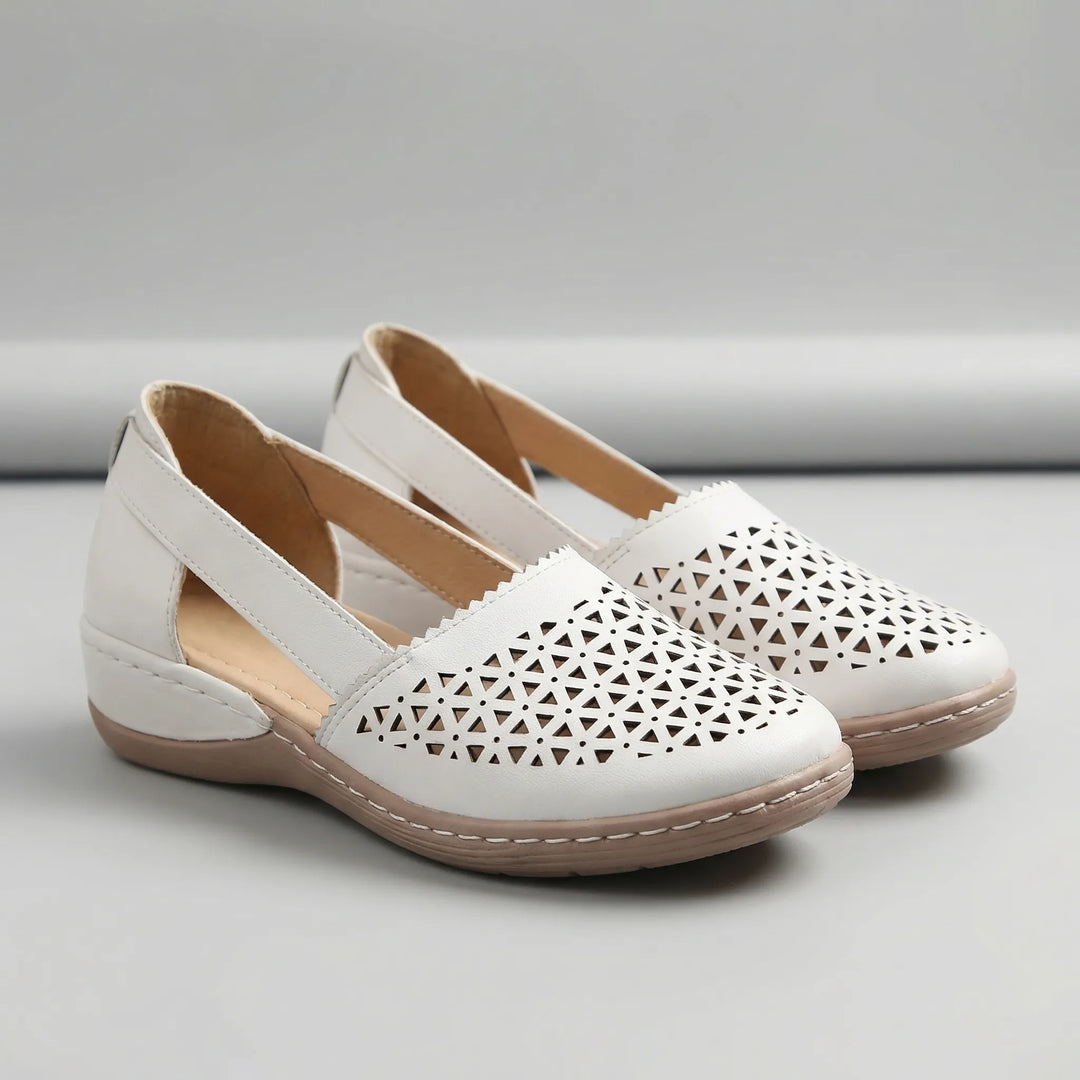 Sandrift - Sandalias de cuña sin cordones para mujer