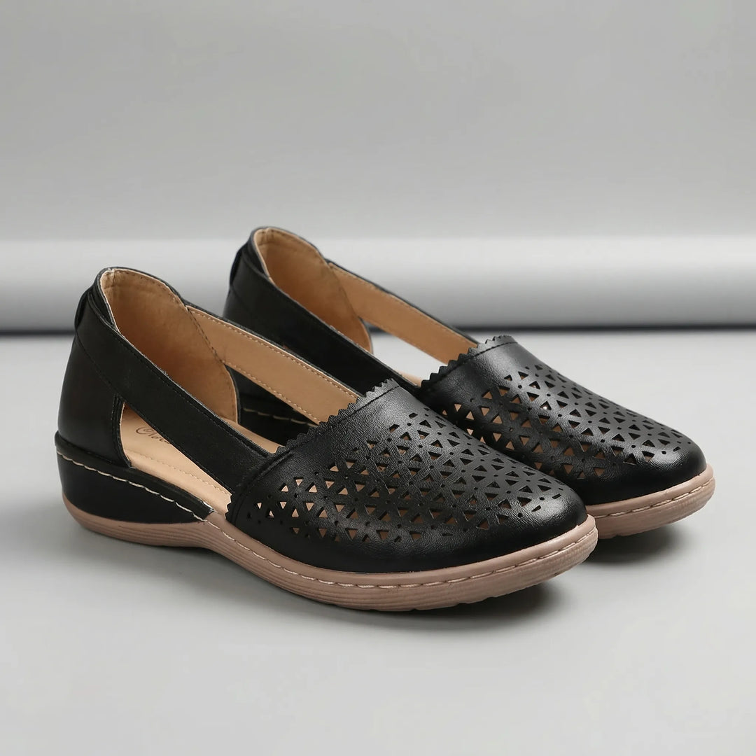 Sandrift - Sandalias de cuña sin cordones para mujer