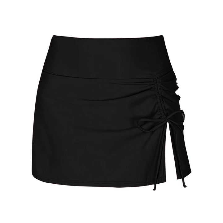 Falda de baño de cintura alta para mujer