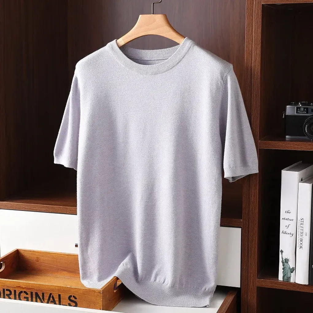 Camiseta de Cuello Redondo para Hombre – Básicos Elevados para Uso Diario