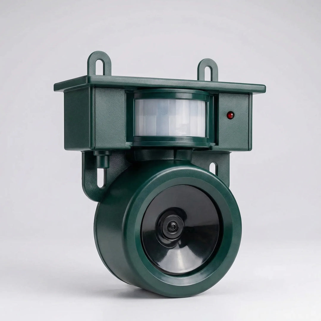 Scarvox - Ahuyentador de aves con sensor de movimiento alimentado por energía solar