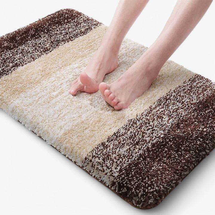 Alfombrilla de baño antideslizante y superabsorbente Corinna: comodidad y secado instantáneo