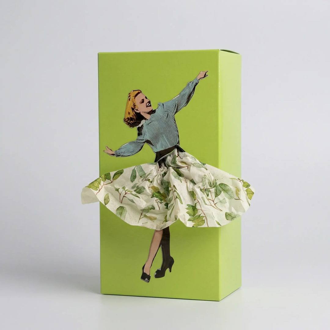 Skirtisse - Dispensador de pañuelos decorativo de estilo pop-art vintage