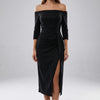 Vestido Midi Strapless Bodycon
