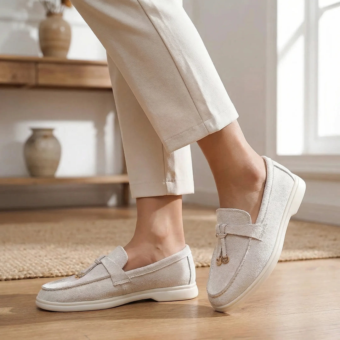Slipova - Mocasines de mujer de tacón bajo sin cordones